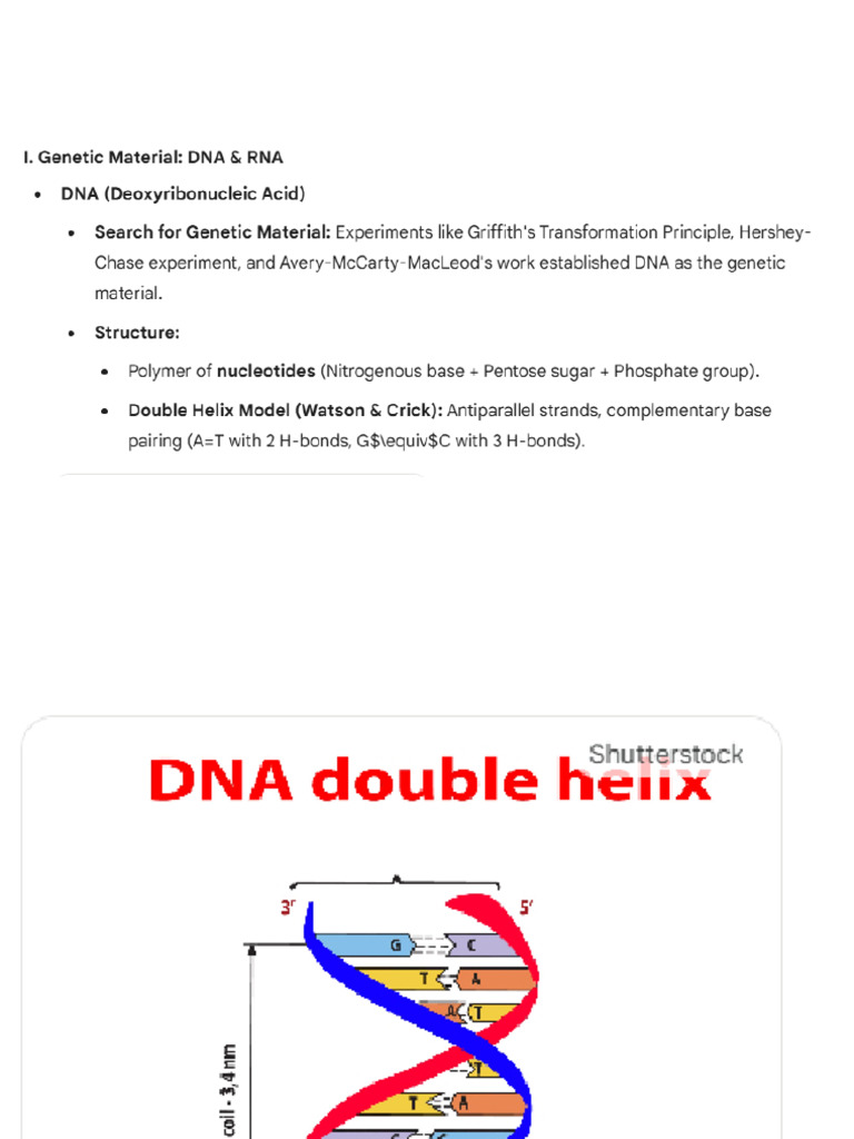 Molecular Basis Ogf Inheritance | PDF