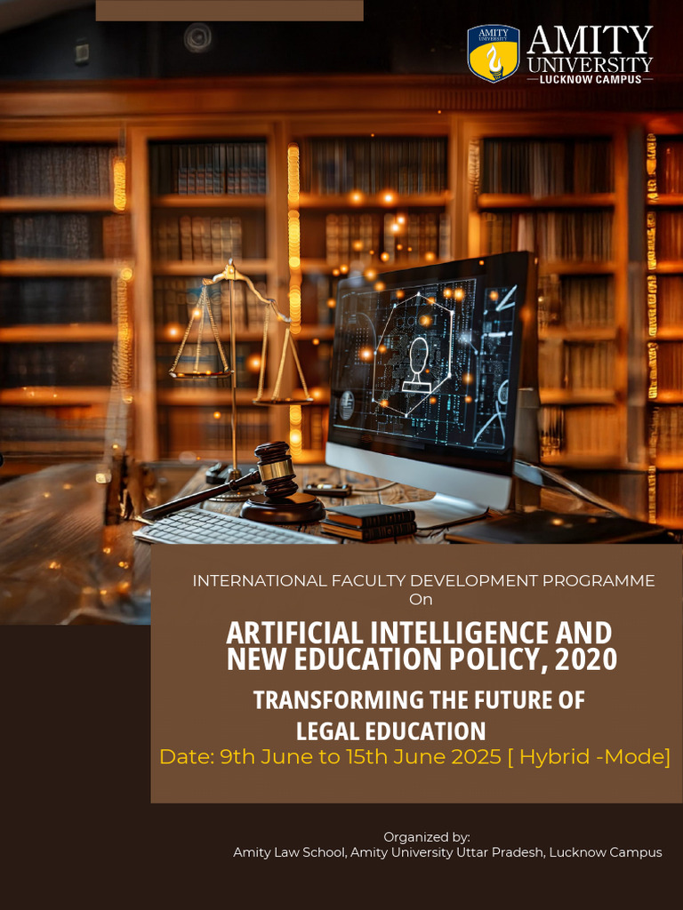 AI in Legal Education: Faculty Program 2025 | PDF | Artificial ...