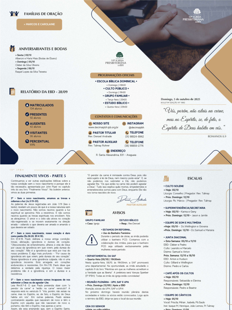 Boletim 05 Out | PDF