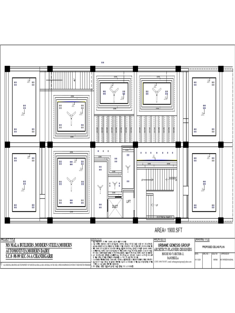 Proposed Ceiling Plan for Basement Area | PDF