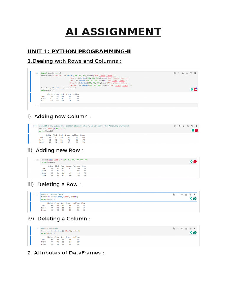 Python DataFrame Operations Guide | PDF
