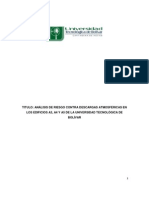 Monografia Analisis de Riesgo Frente A Descargas Atmosfericas