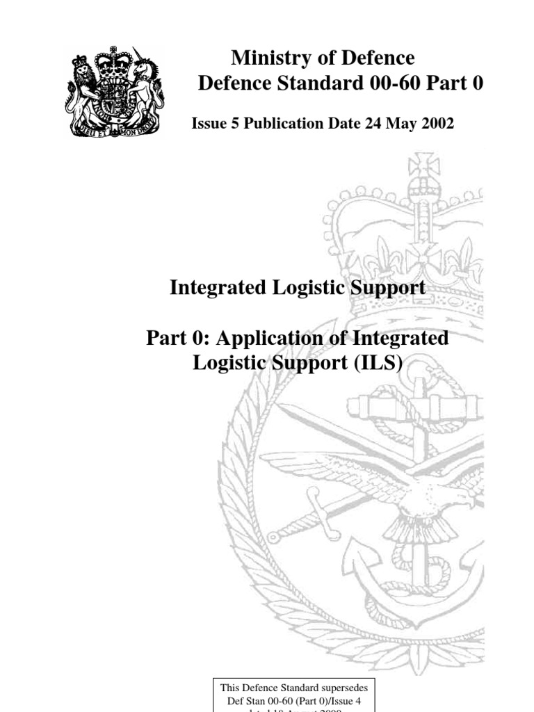 Def Stan 00-60: ILS Application Guide | PDF | Reliability Engineering ...