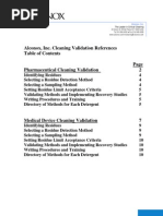 Alconox Detergent Cleaning Validation