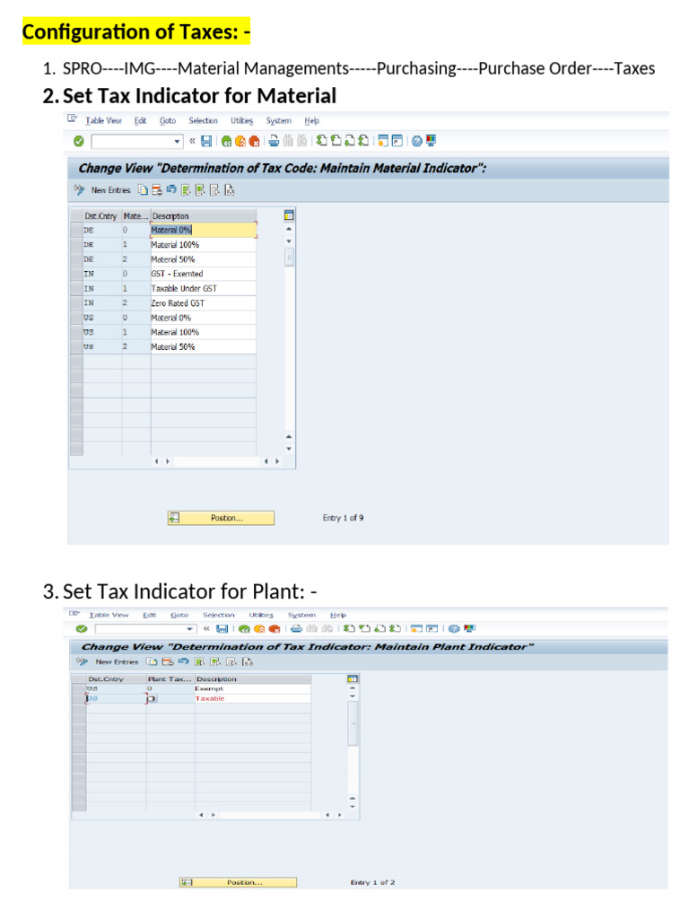 Configuration of Taxes | PDF