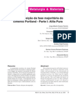 Decomposição da fase majoritária do cimento Portland - Parte I