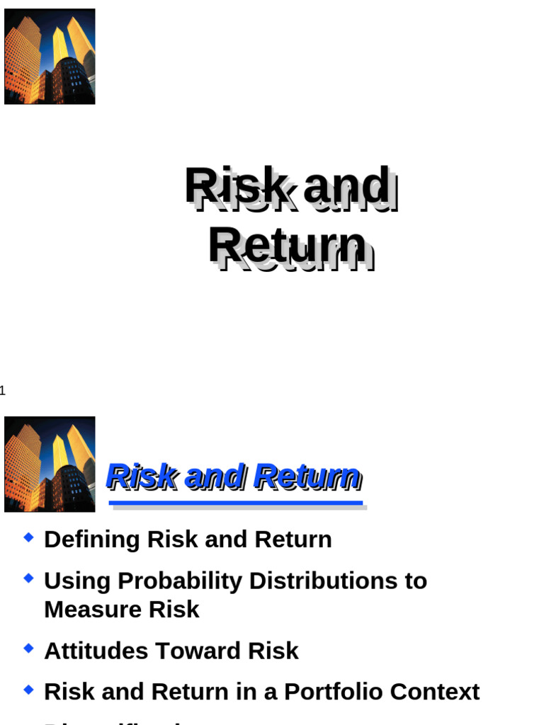 Understanding Risk and Return Concepts | PDF | Financial Risk | Beta ...