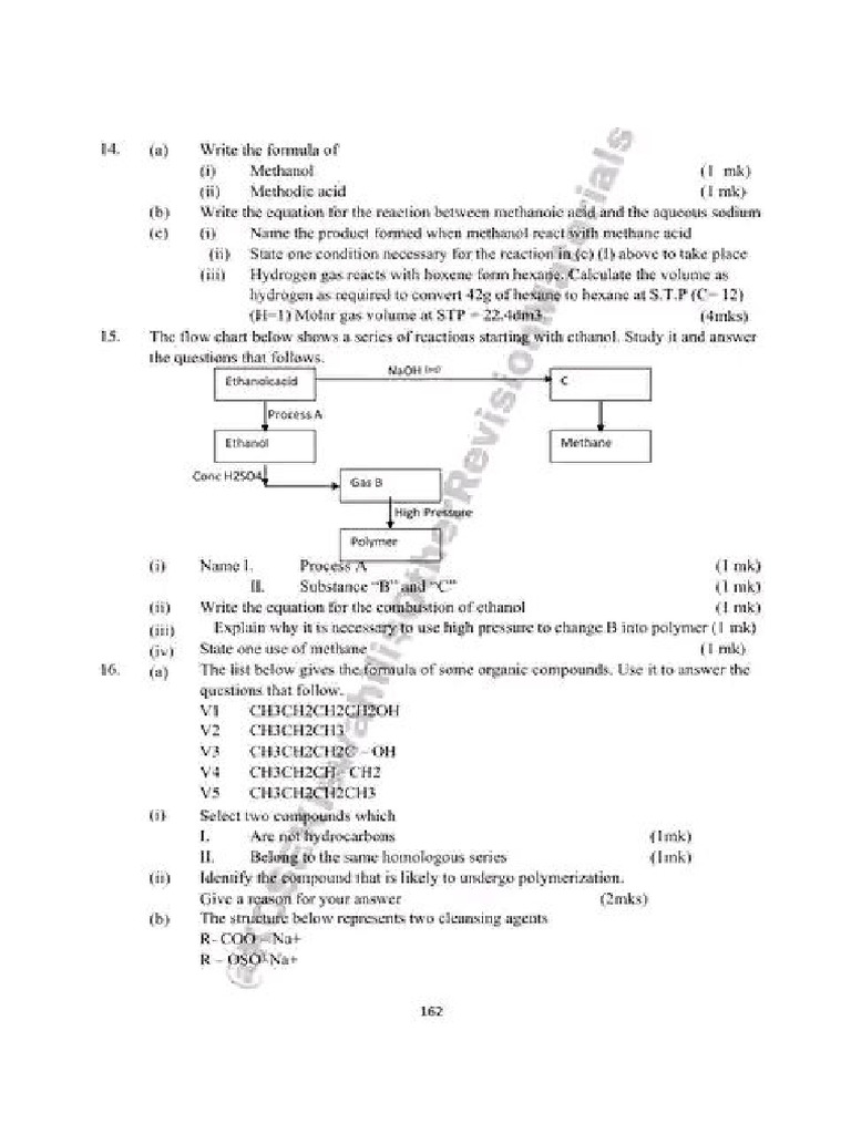 Organic Chemistry Questions and Answers | PDF