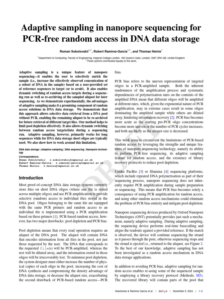 2024.11.05.622081.full | PDF | Dna Sequencing | Polymerase Chain Reaction