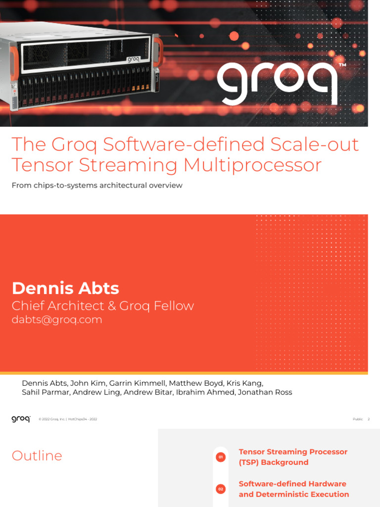 Groq's Tensor Streaming Multiprocessor Overview | PDF | Cpu Cache ...