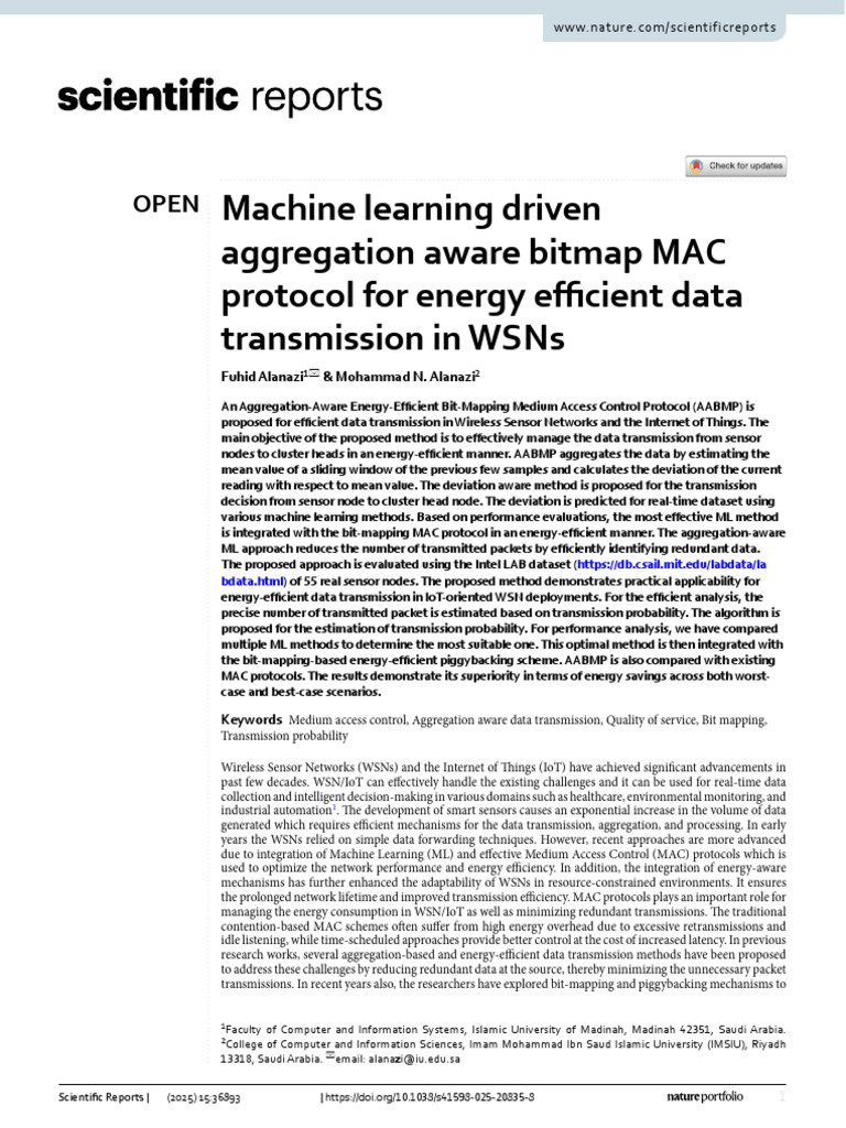 Energy-Efficient MAC Protocol for WSNs | PDF | Wireless Sensor Network ...