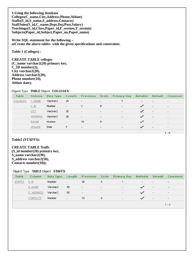 DBMS T (3) | PDF | Table (Database) | Databases