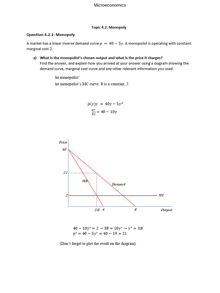 Monopoly Analysis and Market Implications | PDF | Monopoly | Economic ...
