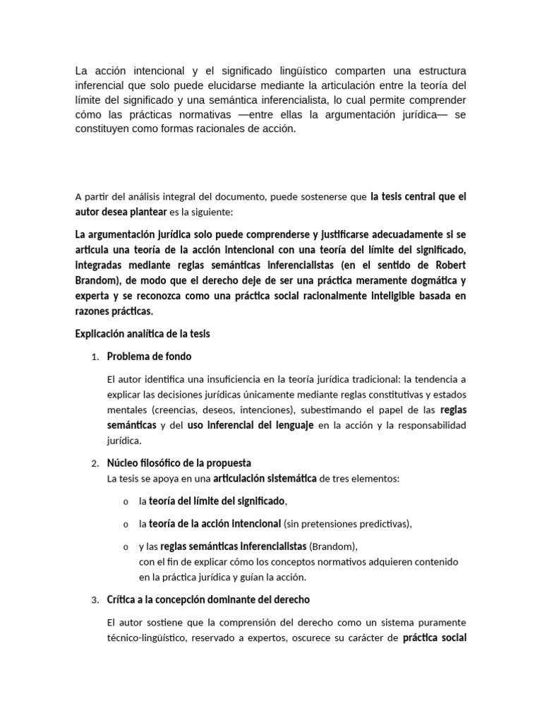 Acción intencional y significado normativo | PDF | Filosofía del ...