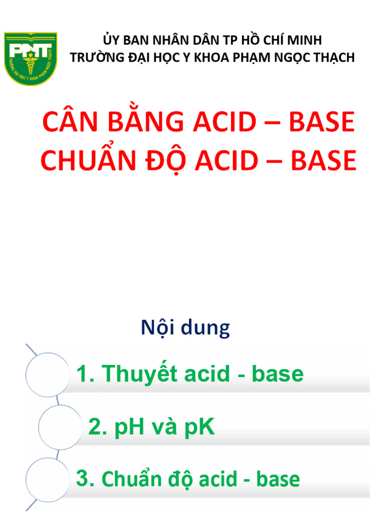 Cân Bằng Acid- Base | PDF