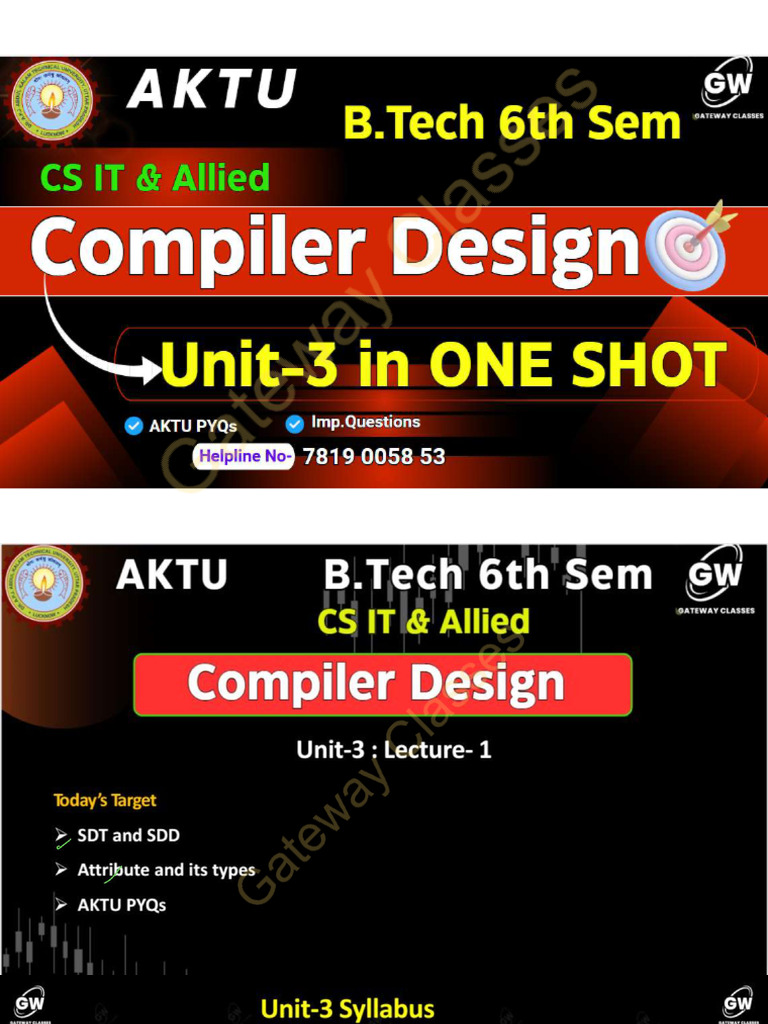 CD U-3 One Shot Notes | PDF
