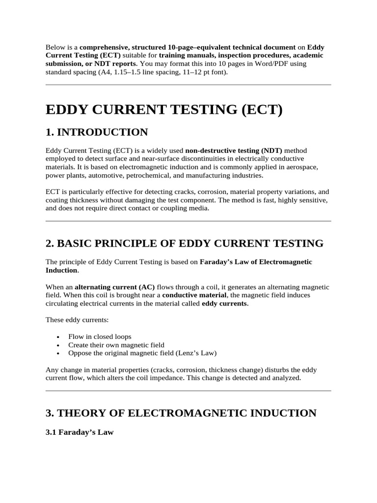 Eddy Curent | PDF | Electromagnetic Induction | Electromagnetism