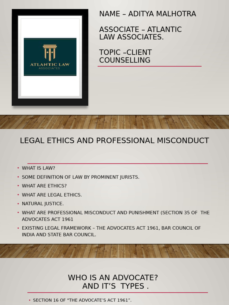 Legal Ethics and Advocate Duties Guide | PDF | Advocate | Justice