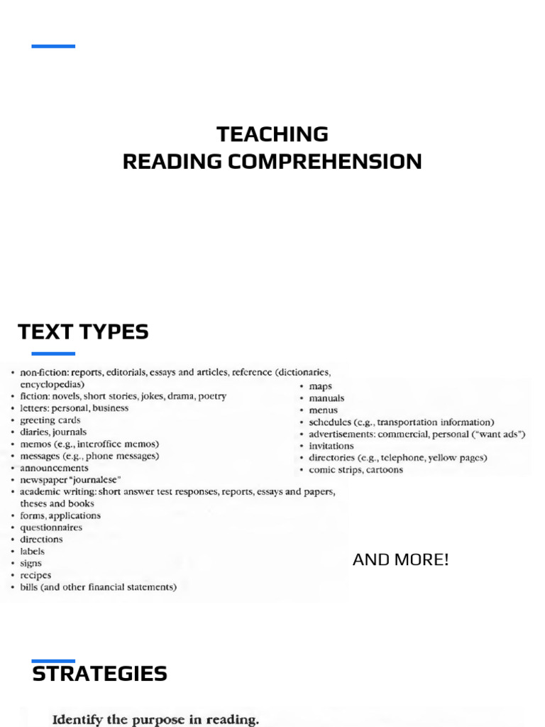 Effective Reading Comprehension Strategies | PDF | Reading ...
