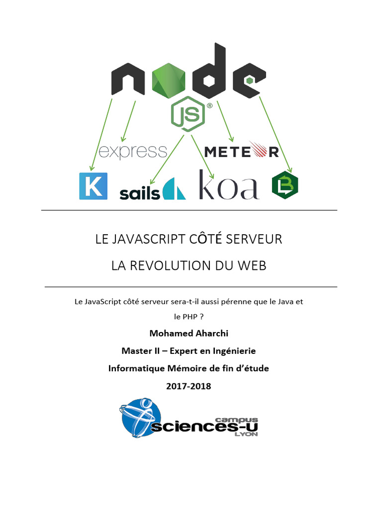 JavaScript côté serveur : avenir et potentiel | PDF | Programmation ...