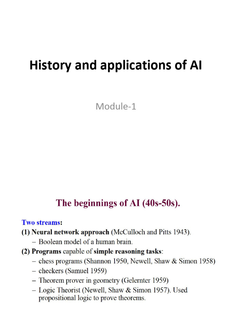 Module 1 1 AI Intro | PDF