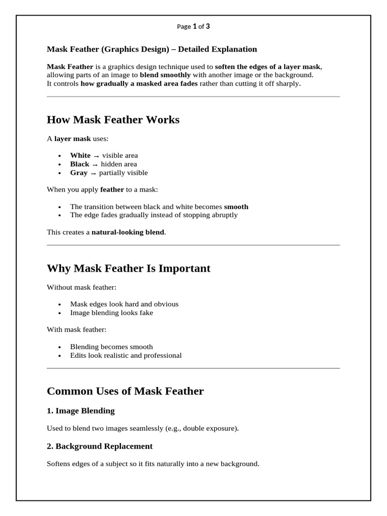 Mask Feather | PDF