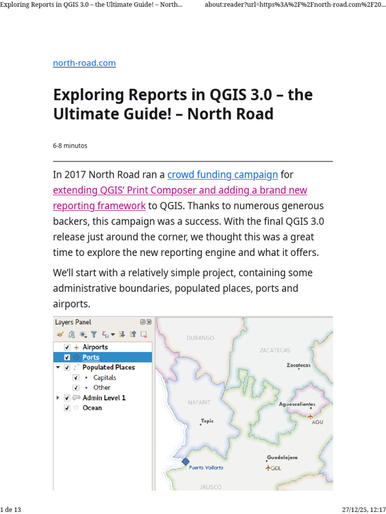 Exploring Reports in QGIS 3.0 | PDF | Computing | Computer Programming