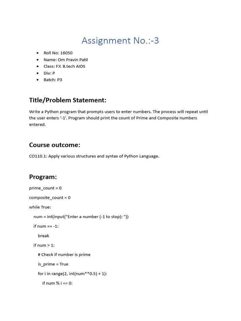 Assignment 3 | PDF