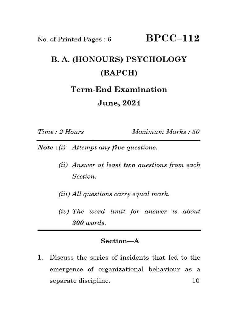 BPCC-112 Study Material | PDF