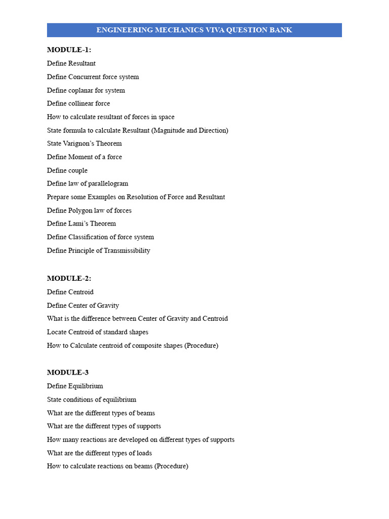 EM QB For Viva | PDF