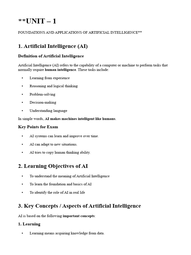 Foundations of Artificial Intelligence | PDF | Artificial Intelligence ...