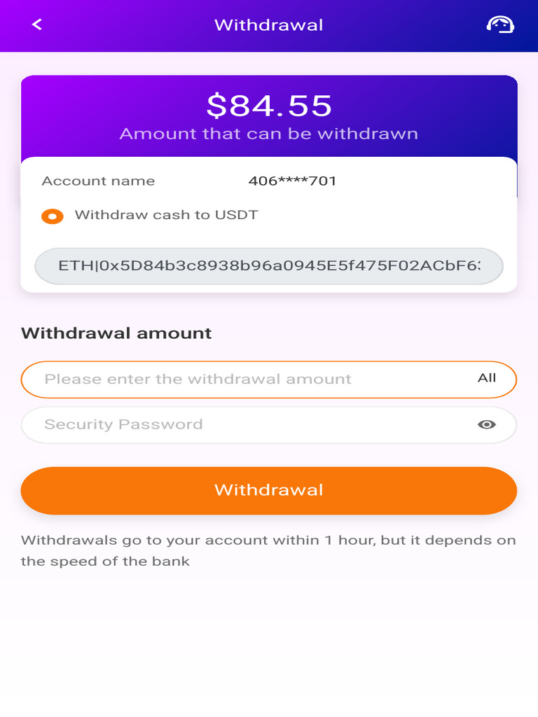 Withdrawal Amount and Process Details | PDF