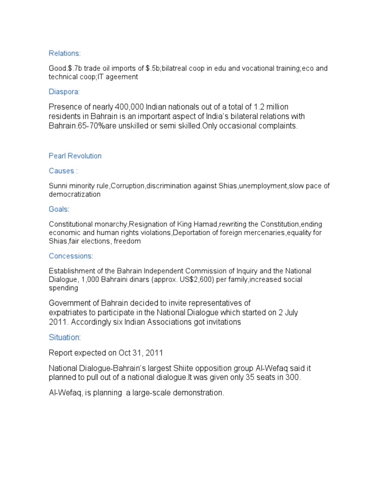 Bahrain | PDF | Social Science