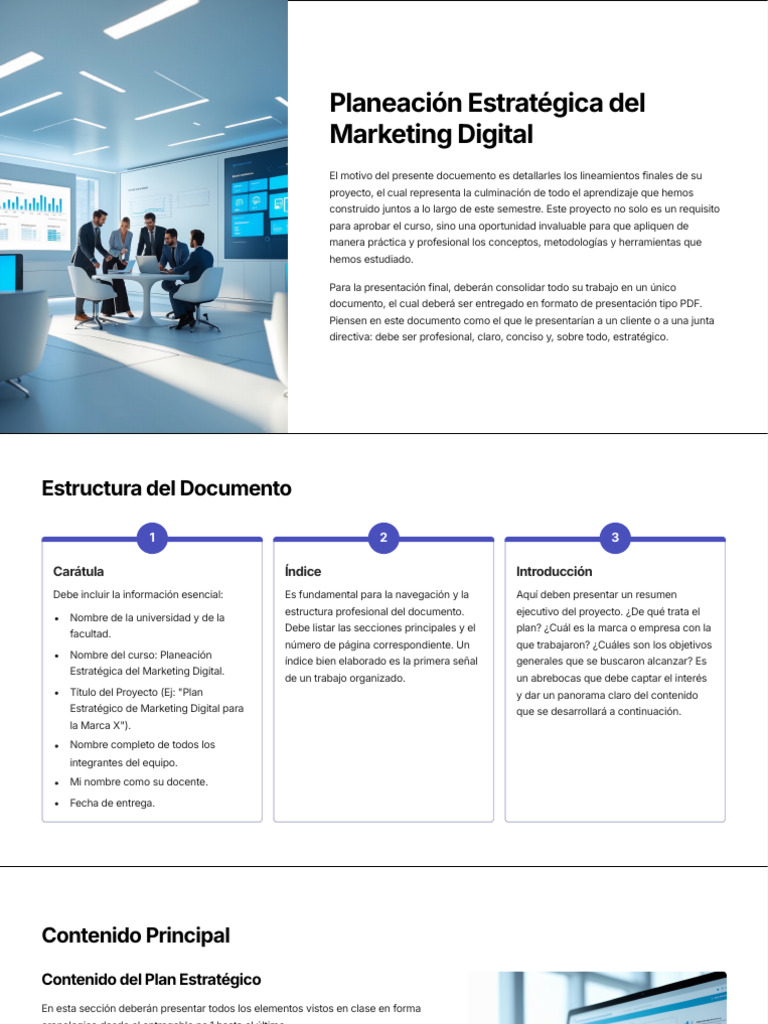 Plan Estratégico de Marketing Digital | PDF | Publicidad digital ...