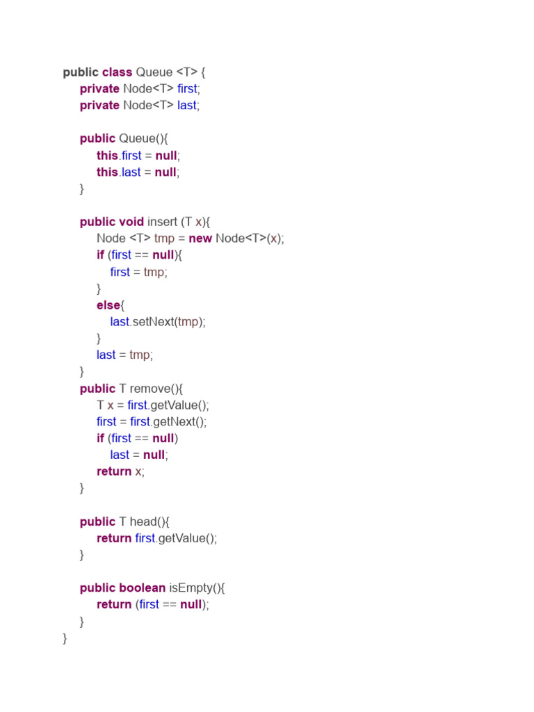 Java Generic Queue Implementation | PDF