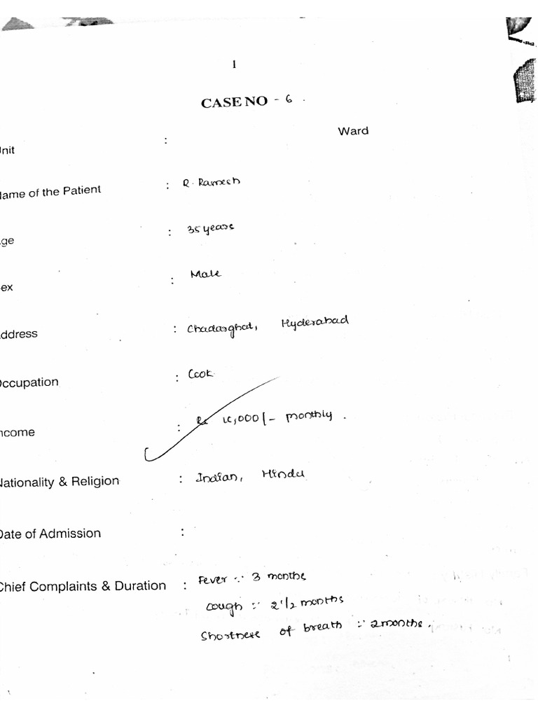 Case 6 Medicine | PDF