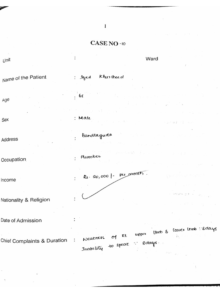 Case 10 Medicine | PDF