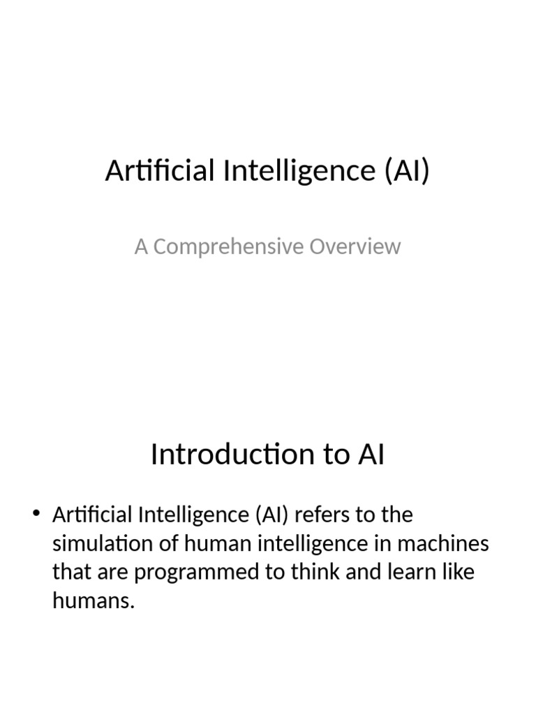 AI Presentation | PDF