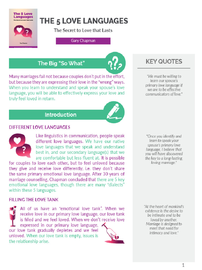 DAY 104 - The 5 Love Languages | PDF