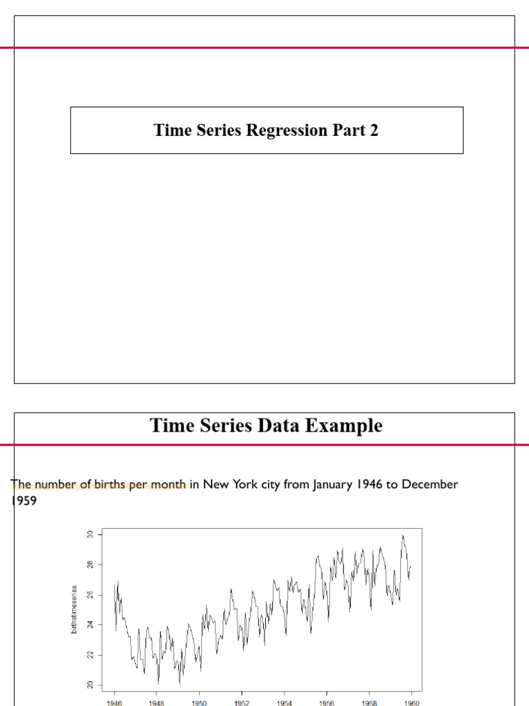 Time Series Regression | PDF | Errors And Residuals | Autocorrelation