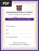 A4 Project File Template for Students | PDF