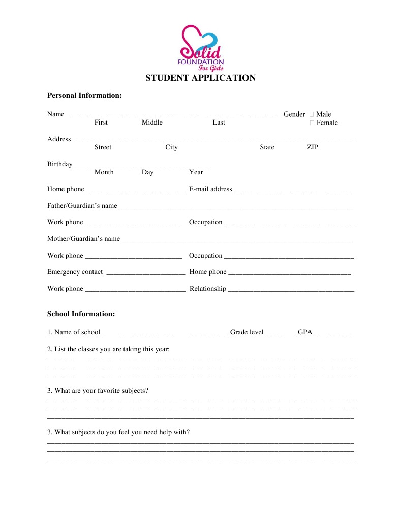 Student Application Packet 2012 | PDF | Career & Growth | Business