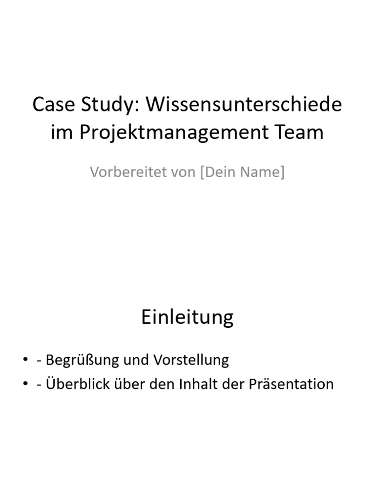 Case Study Presentation | PDF