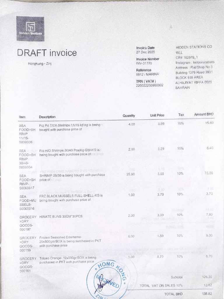 Hidden Stations Invoices 27-Dec-2025 18-06-32 | PDF