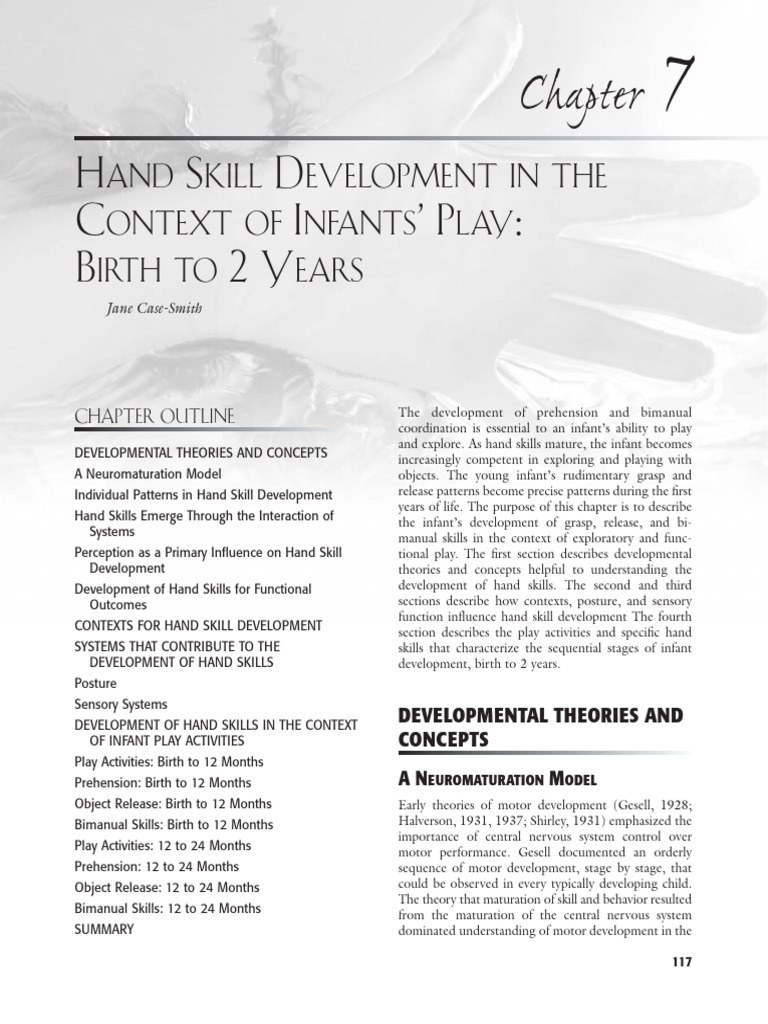 Infant Hand Skill Development: Birth to 2 Years | PDF | Perception ...