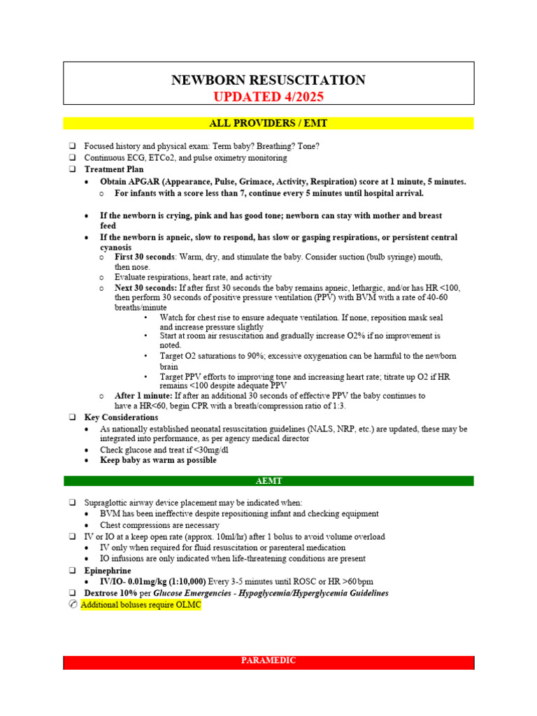 Newborn Resuscitation 42025 | PDF | Cardiopulmonary Resuscitation ...