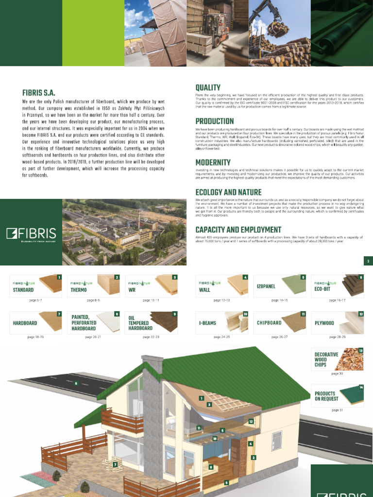Catalog Produse Fibre Lemn Fibris | PDF
