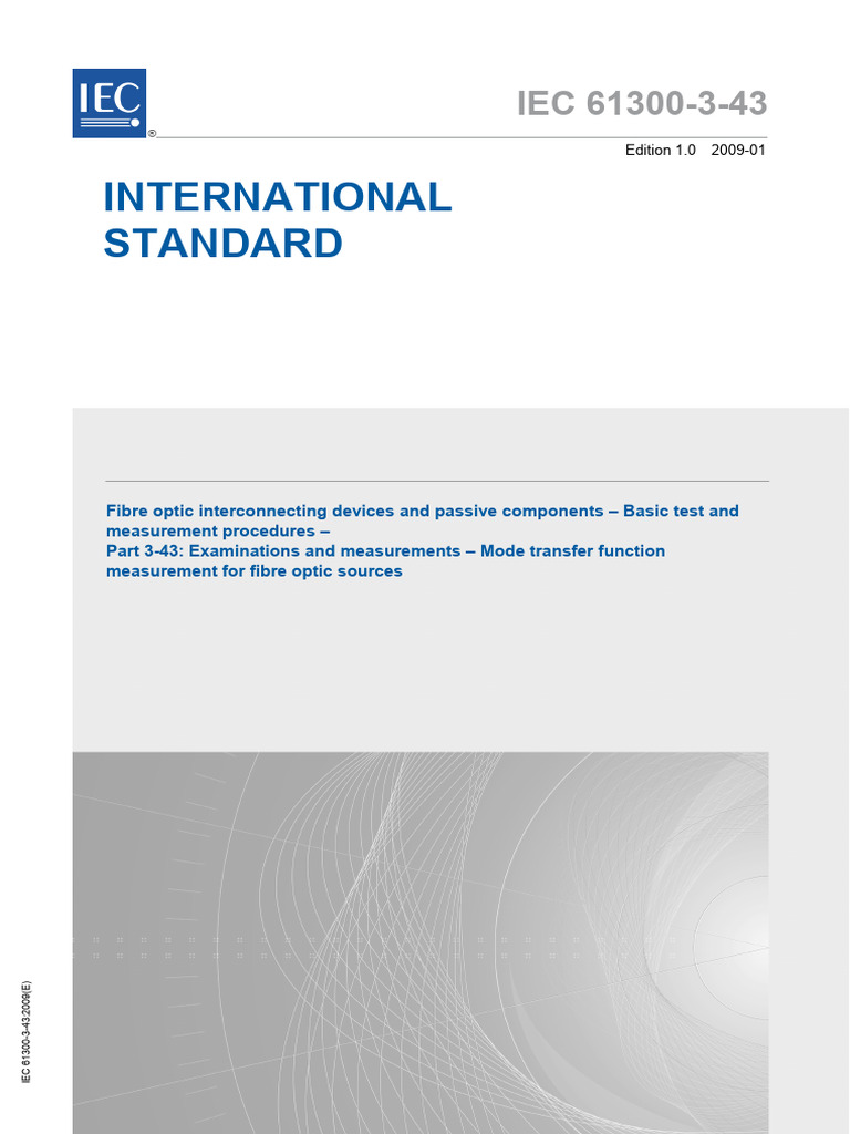Mode Transfer Function Measurement in Fibre Optics | PDF ...