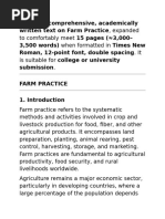 Whole Farm Management Plan Template | PDF | Livestock | Crop Rotation