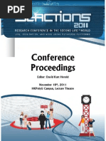 Download Proceedings of SLACTIONS 2011 International Conference by Research conference on virtual worlds  Learning with simulations SN97293491 doc pdf